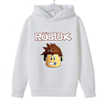 Miniatyrbild 1 av 3: Roblox Game Print Hoodie Sweater Set Höst Vinter Långärmad Topp white 140cm