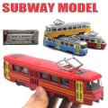 Miniatyrbild 4 av 4: Tåg Spårvagn Gjutmodell Leksaksbil Musikalisk Ljus Barnleksak Semestergåva Red