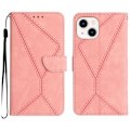 Miniatyrbild 1 av 5: Sydd präglad case för iPhone 15 Plus Pink