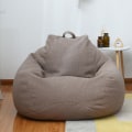 Miniatyrbild 1 av 5: Ny extra stor sittsäcksstolar Soffa Cover inomhus Lazy Lounger För Vuxna Barn Kampanjpris Brown 80 * 90cm
