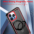 Miniatyrbild 4 av 5: Magsafe Heavy Duty Drop Protection Fodral För Iphone 15 Pro Max 15 Ultra Med Stativ Red