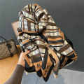 Miniatyrbild 3 av 4: Stripe Design Print Tjock Cashmere Scarf For Dam Pashmina Sjal Wraps Bufanda Halsduk Filt Poncho Scarves 2022 WYT320 4