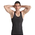 Miniatyrbild 1 av 5: Herr Body Shaping Sweat Bastu Stretch Mage Control Body Underkläder Tight Shapewear Black XL