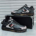 Miniatyrbild 3 av 4: Herrsneakers Andas löparskor Dammode Sportskor 5510 Black 39