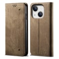 Miniatyrbild 1 av 5: Denim Texture Case för iPhone 15 Plus Khaki
