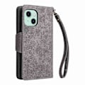 Miniatyrbild 3 av 5: Phone case i läder för iPhone 15 Grey