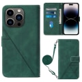 Miniatyrbild 1 av 5: PU phone case för iPhone 15 Pro Max Dark green