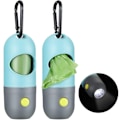 Miniatyrbild 1 av 5: 2st Hundbajs avfallspåshållare Dispenser med led ficklampa null none