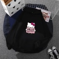 Miniatyrbild 2 av 5: Tecknad Sanrio Hello-kitty Söt huvtröja för kvinnor Koreanska flickor Modetröja Vår och höst Modell Kläder Casual Långärmad S grey