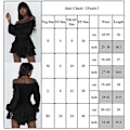 Miniatyrbild 4 av 4: Kvinnor Off Shoulder Långärmad Romper Shorts Ruffle Jumpsuit Playsuit Apricot M