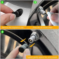 Miniatyrbild 7 av 7: VIHIMAI 4PCS däckkapslar, aluminiumlegering cap dekorativt tillbehör Kompatibel för Tesla Model YXS 3 (svart) Black-Tire Caps None Logo