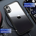 Miniatyrbild 5 av 8: UBUNU iPhone Xs Max- case med skärmskydd [Inbyggt 9H hårt härdat glas], för Magsafe 360 ​​helkroppsskydd, genomskinligt skyddande iPh Black