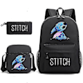 Miniatyrbild 1 av 4: Lilo Stitch Ryggsäck Set skolväska_x only pencil case none