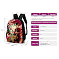 Miniatyrbild 4 av 4: Wonka Skolväska Ryggsäck Student 16-tums Wonka Series Barn Skolväska Tredelad Set Ryggsäck Style Wonka  1 Backpack