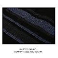 Miniatyrbild 3 av 5: Stripes Ull Stickad Slouchy Beanie Hat Fast Rebound Tyg Vinter Hattar Perfekt semesterpresent till pappa pojkvän Gray