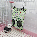 Miniatyrbild 5 av 5: 2 delar kaninhömatarpåse, hömatarpåse för små djur Marsvinshömatare Chinchilla hängande matarpåse Bunny Hay Dispenser Förvaring L