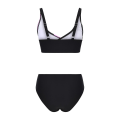 Miniatyrbild 4 av 4: Baddräkt Dam Baddräkt Dam Print Set Baddräkt Tvådelad BH Badkläder Strandkläder Dam Bikini Baddräkter Hot Pink S