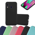 Miniatyrbild 1 av 5: Samsung Galaxy A40 Hülle Handy Cover TPU- case - matta färger CANDY BLUE Galaxy A40