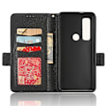 Miniatyrbild 4 av 5: För Motorola Defy 2 5g / Cat S75 5g Pu läder case Litchi Texture Flip Stand Cover med rem Grey none