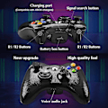 Miniatyrbild 2 av 5: Trådlös kontroll för Xbox 360, Xbox 360 Joystick Trådlös spelkontroll för Xbox & Slim 360 Pc (svart) null none