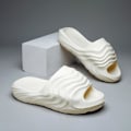 Miniatyrbild 3 av 5: Strandtofflor för män Modesandaler Utomhus Halkfria inomhusskor 3B3069 Beige 41-42