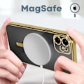 Miniatyrbild 3 av 5: MagSafe Case för iPhone 11 Silikonkameraskydd Chrome Gold null none