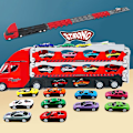 Miniatyrbild 4 av 5: Toddler Lastbilstransportfordon Leksak för 3 år+ pojkar och flickor Red Random 12 alloy car