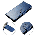Miniatyrbild 4 av 5: För Huawei Mate 20 Calf Texture Spänne Horizontal Flip Läder Phone case Blue