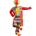 Miniatyrbild 4 av 5: 5 st Vuxen clown kostym set för män kvinnor Cosplay RED 4XL