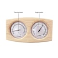 Miniatyrbild 2 av 5: 2 i 1 basturum Trätermometer Hygrometer Ångtemperatur fuktighetsmätare null none