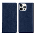 Miniatyrbild 1 av 5: Case för Iphone 15 med Rfid-blockering, stativ Pu-läder skyddande case Stötsäkert skyddande phone case Blue For iPhone 15 Plus