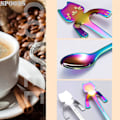 Miniatyrbild 3 av 5: Katt-Sked Kaffesked, Set Om 6 (Flerfärgad-s) null none