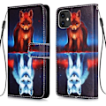 Miniatyrbild 3 av 4: Galaxy A21S case Samsung Galaxy A21S Cute Fox PU-läder Flip- cover Samsung Galaxy A21S null none