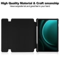 Miniatyrbild 4 av 5: För Samsung Galaxy Tab S9 Fe+ 360 Rotation Transparent Smart Case Med Tangentbord Black