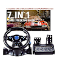 Miniatyrbild 3 av 5: För Switch/Xbox One/360/ps4/ps2/ps3/pc Racing Game Sju-i-ett-ratt Black three-in-one