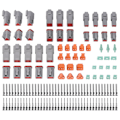 Miniatyrbild 1 av 5: 140 st Deutsch Dt Series Waterproof Kit Dt06-2/3/4/6s Dt04-2/3/4/6p Automotive Sealed Plug With Pins Picture Color none