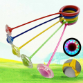 Miniatyrbild 2 av 5: Kids Led Blinkande Skip Ball Ring Ankel Hopprep Träning Hoppa över Rolig leksakspresent Red