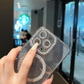 Miniatyrbild 4 av 5: Magsafe Magnetic Luxury Plating Bling Rhinestones Diamond Sparkly Shockproof Case För Iphone 15 Pro Max 15 Ultra Purple