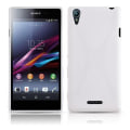 Miniatyrbild 2 av 4: Sony Xperia T3 Hülle Handy Cover TPU- case - X-Line Design MAGNESIUM white Xperia T3