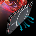Miniatyrbild 2 av 4: Case kompatibel Nothing Phone 2, aluminium smal metallram rustning med mjuk inre stötfångare för ingenting Phone 2 Black-Red For Nothing Phone 2