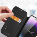 Miniatyrbild 3 av 4: Magnetic Flip Folio Wallet Case Kompatibel Iphone 14 Pro Max/14 Pro/14 Plus/14 med Magsafe Charging & kortplatser Purple iPhone 14