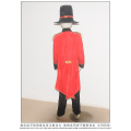 Miniatyrbild 5 av 5: Pojkar Kostym Cirkusspel Ringmaster Kostym Barn Barn Långa ärmar Fransar Trim frack Jacka För Halloween Party Red 8-10 year
