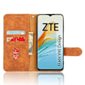 Miniatyrbild 2 av 5: För Zte Blade V40 Design Anti-drop Tpu+pu Läder Phone case Stativ Plånbok Skin-touch Feeling Cover Brown
