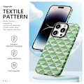 Miniatyrbild 2 av 5: Textile Texture Matt Case för iPhone 15 Light green