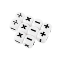 Miniatyrbild 1 av 4: 10 stycken 16mm D6 Dice Math Operators Aritmetic Dice Club Pub Brädspel M5tc null none