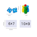 Miniatyrbild 3 av 4: Multiplikation Brädspel Matematisk räknebordsspel med tärningar och blixtkort Leksakspresenter för tidig utbildning (1 set) null none