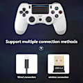 Miniatyrbild 3 av 3: Dualshock 4 trådlös handkontroll för Playstation 4 - Vit null none