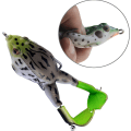 Miniatyrbild 3 av 6: Eterspr 2 stycken grodbeten, silikon groda fiskedrag, dubbla propeller grodor Soft Bait, för fiskeutrustning, fiskeentusiaster