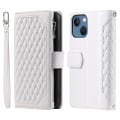 Miniatyrbild 1 av 5: Grid Texture Zipper Case för iPhone 15 White