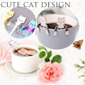 Miniatyrbild 4 av 5: Katt-Sked Kaffesked, Set Om 6 (Flerfärgad-s) null none